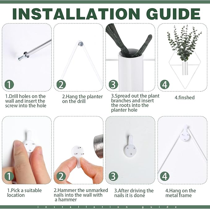 Jexine 8 Pcs Hanging Planters - Image 3