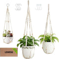 3 Pack Macrame Plant Hanger Indoor 3 Different Sizes Hanging Planter Basket by Unknown