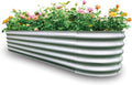 Gardmax Galvanized Raised Garden Bed, Lightweight Planter Boxes Outdoor by ChooseGardmaxforbetterlife