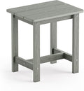 LUE BONA Outdoor Side Table, HDPS Small Outdoor Table, Rectangle Adirondack by LUEBONA