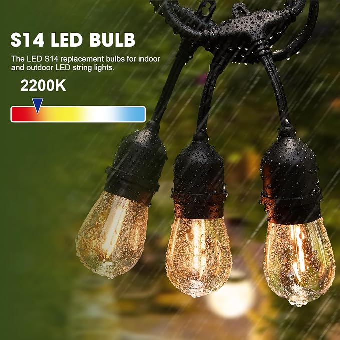 LED S14 Replacement Light Bulbs - Image 2