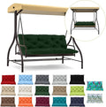 Waterproof Porch Swing Cushion Replacement, Thick 4" 2–3 Seat Outdoor Swing by RUFXIEZW