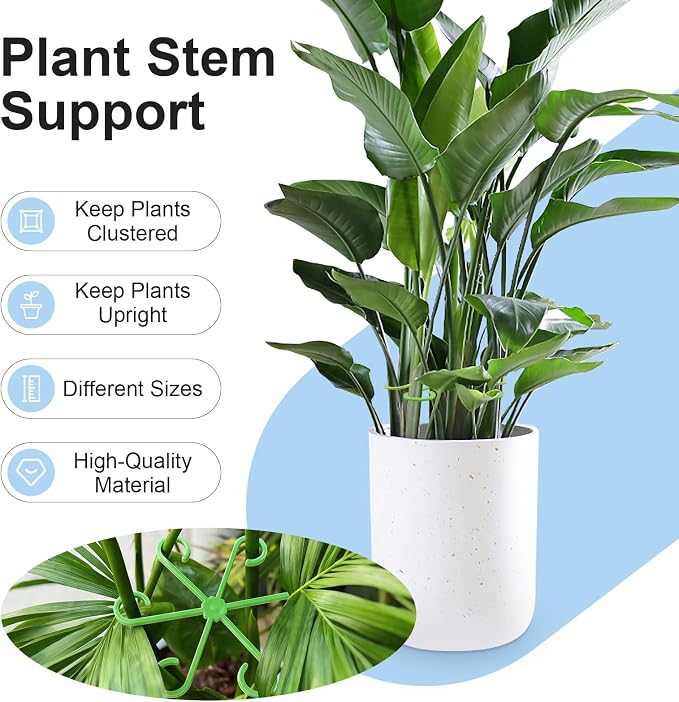 32pcs Plant Support for Indoor Plants, Plant Stem Support, Plastic Reusable - Image 4