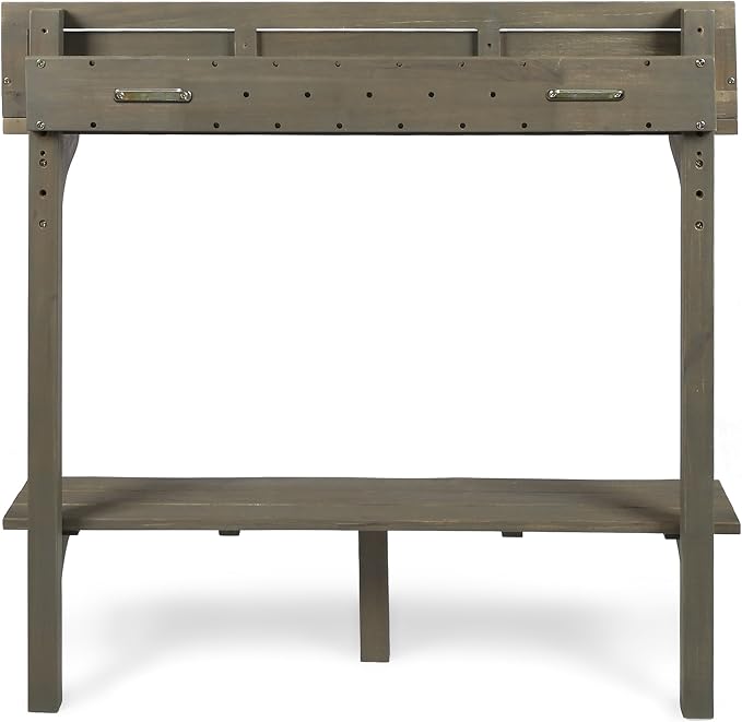 Christopher Knight Home Caribbean Outdoor Acacia Wood Balcony Bar Table - Image 10
