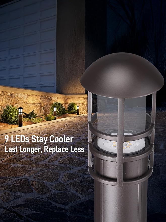 LEONLITE Low Voltage Landscape Pathway Lights, 3W 12V AC/DC Landscape Lighting - Image 3