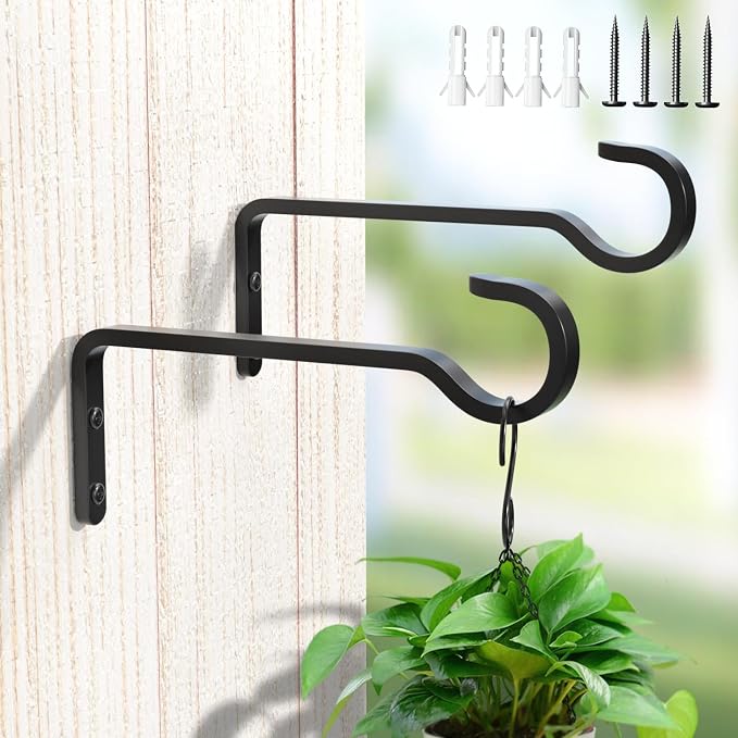 6 Inch 2 Pack Heavy Duty Outdoor Plant Hangers - Image 9