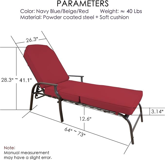 Kozyard Maya Chaise Lounge - Image 3