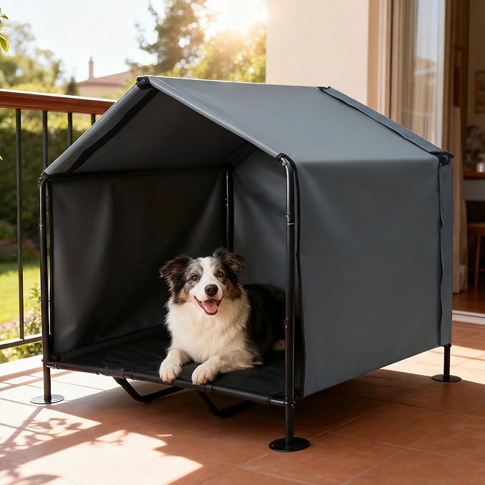 Large Dog House with Bed - Image 8