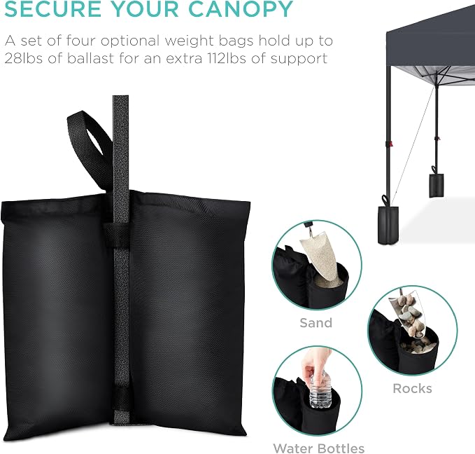 Best Choice Products 10x10ft Pop Up Canopy Tent, Outdoor Shade, 1 Person 1 - Image 6