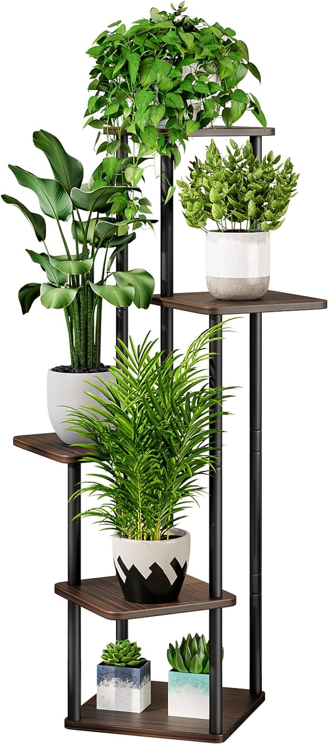AZERPIAN Plant Stand 5 Tier Indoor Metal Flower Shelf by AZERPIAN