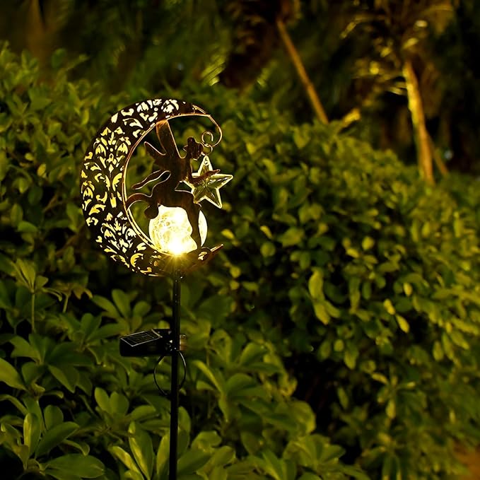Solar Lights Garden Decorations Outdoor-Moon Fairy Lights - Image 3