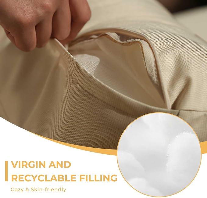 Grand patio 4-Piece Wicker Patio Furniture Set, Boho Outdoor Sectional Sofa - Image 7