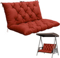 Porch Swing Cushion with Backrest, Waterproof Bench Cushion by Pakunoda