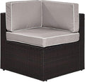Crosley Furniture Palm Harbor Corner Outdoor Sectional Chair, Wicker Patio by CrosleyFurniture