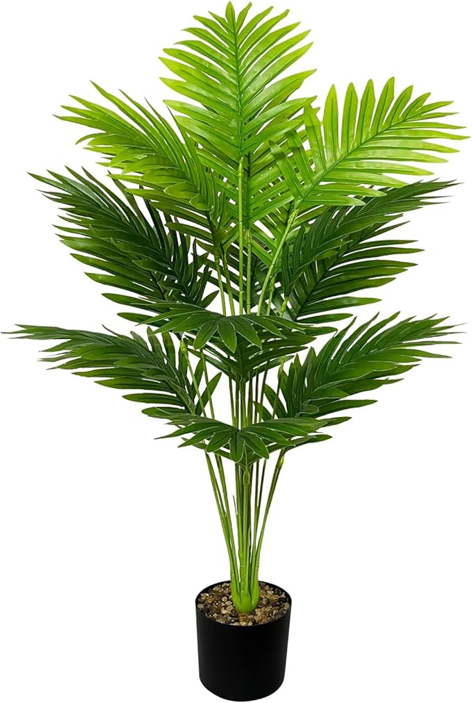 Artificial Plants in Pots Large Fake Tree Floor Faux Tropical Plants Decorative by Rozwkeo