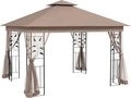 Outsunny 10' x 11.5' Metal Patio Gazebo, Double Roof Outdoor Gazebo Canopy by Outsunny