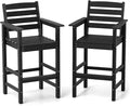 Tangkula Patio Adirondack Chairs Set of 2, HDPE Bar Height Chair by TANGKULA