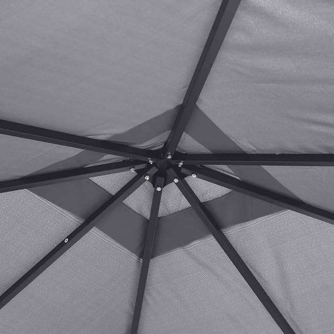 Outsunny 10' x 10' Patio Gazebo, Outdoor Gazebo Canopy Shelter - Image 8