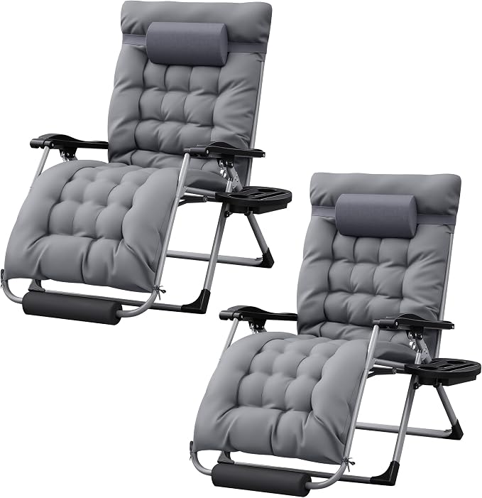 Homall Oversized Zero Gravity Chair, Adjustable Anti Gravity Chair Folding by Homall