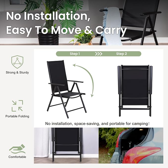 PHI VILLA Outdoor Patio Dining Set - Image 2
