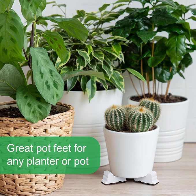 Kigeli 12 Pcs Resin Pot Feet for Outdoor Planters 3 Inch Long 1.5 Inch Tall - Image 7
