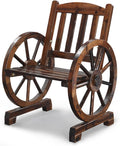 VINGLI Rustic Wooden Patio Chair by VINGLI