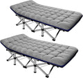 ABORON Camping Cot for Adult 28" Extra Wide, 2PK Heavy-Duty 1200D Oxford Cot by ABORON