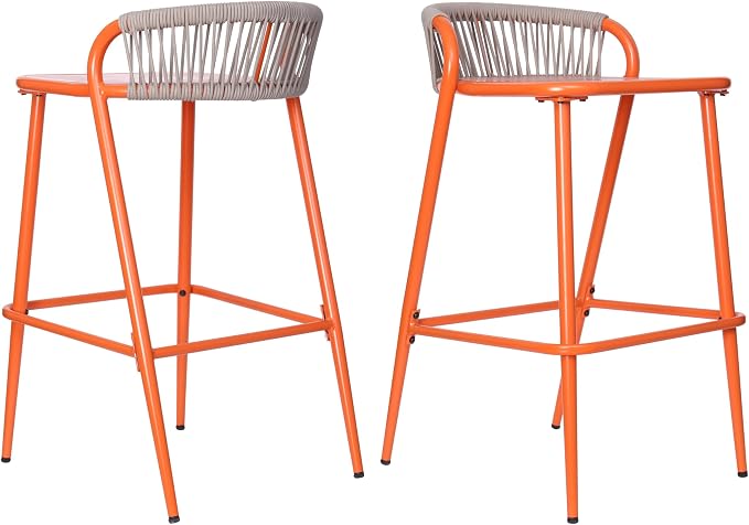 Christopher Knight Home Hearth 29.5" H Patio Barstools Set of 2, Aluminum Frame - Image 5