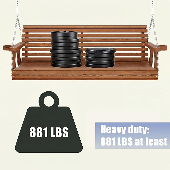 Heavy Duty Porch Swing Hanging Chain Kit 1500 Lbs Capacity, 6 Quick Links & 2 - Image 5