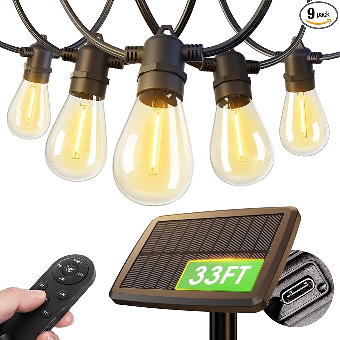 addlon 33FT Solar String Lights by addlon