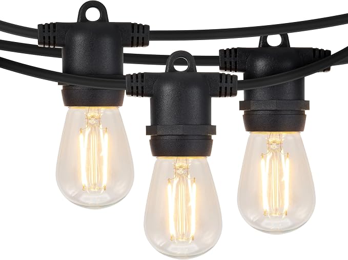 Brightech Ambience Pro 105Ft LED String Lights - 1W Commercial Grade Patio by Brightech