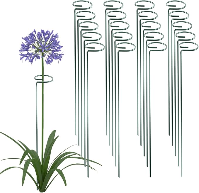 24 Inch 20 Packs Plant Support Stakes, Garden Single stemmed Plant Support by ThealynGardens