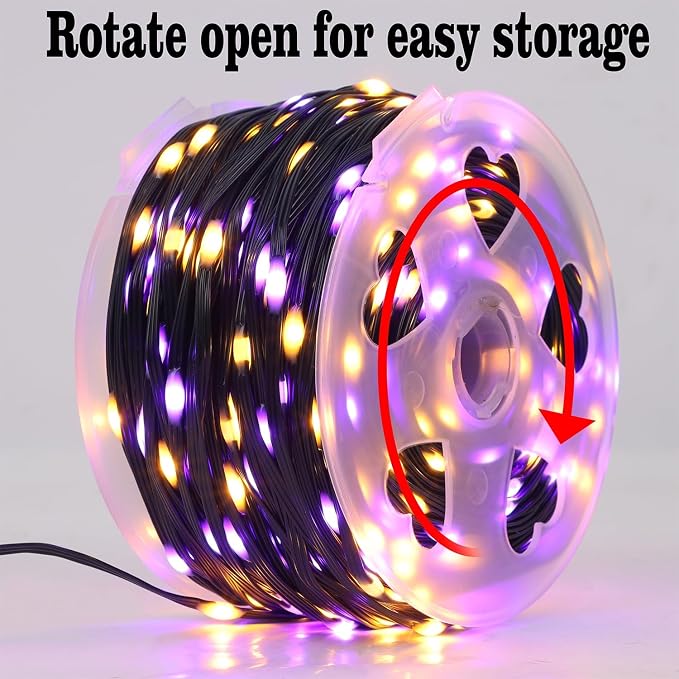 WATERGLIDE Extra Long 328FT Halloween Lights, 1000 LED Outdoor Fairy String - Image 7