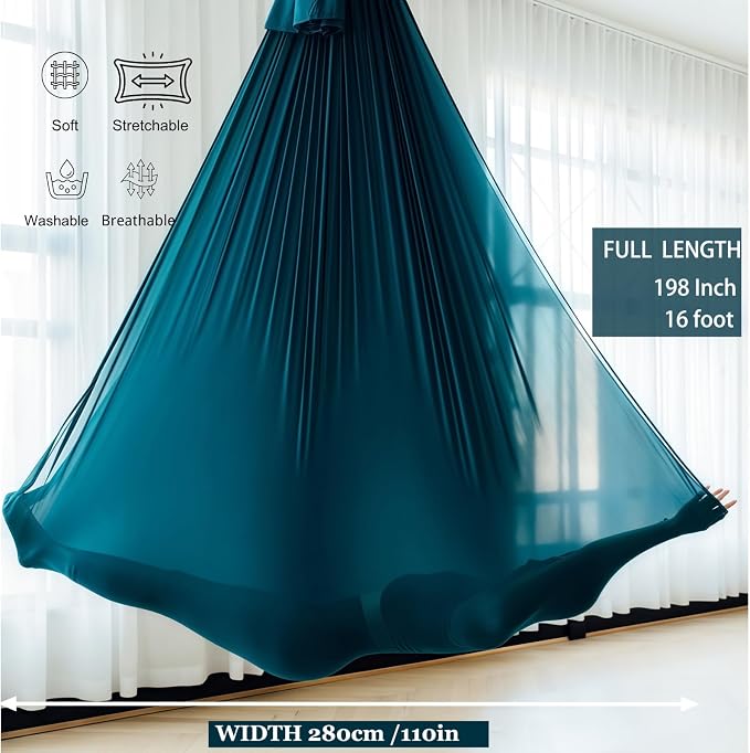 F.Life Aerial Silk Yoga Hammock & Swing - Image 2