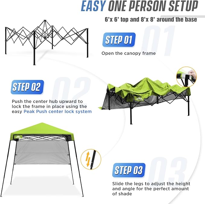 EAGLE PEAK 8x8 Pop Up Canopy Tent - Image 6