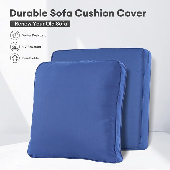 ovios Patio Cushion Covers, Waterproof Cushion Cover - Image 2