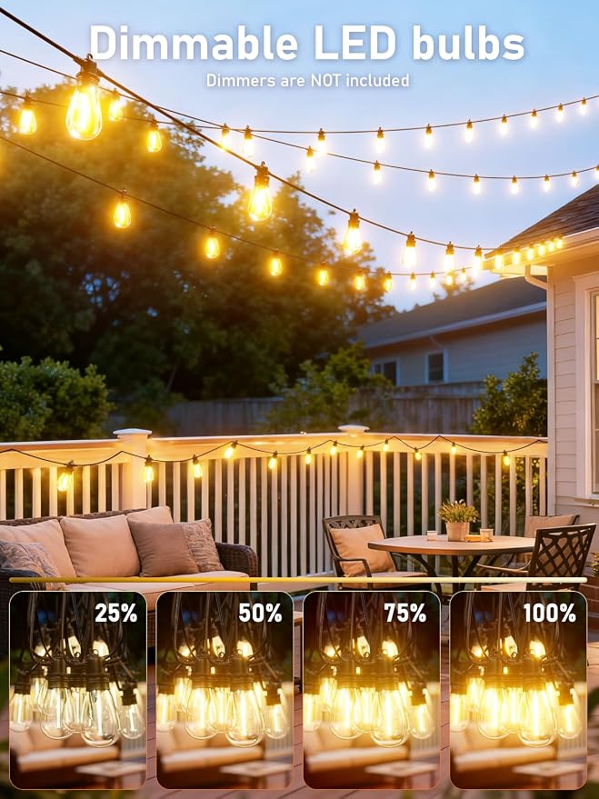 200FT LED Outdoor String Lights - Image 6