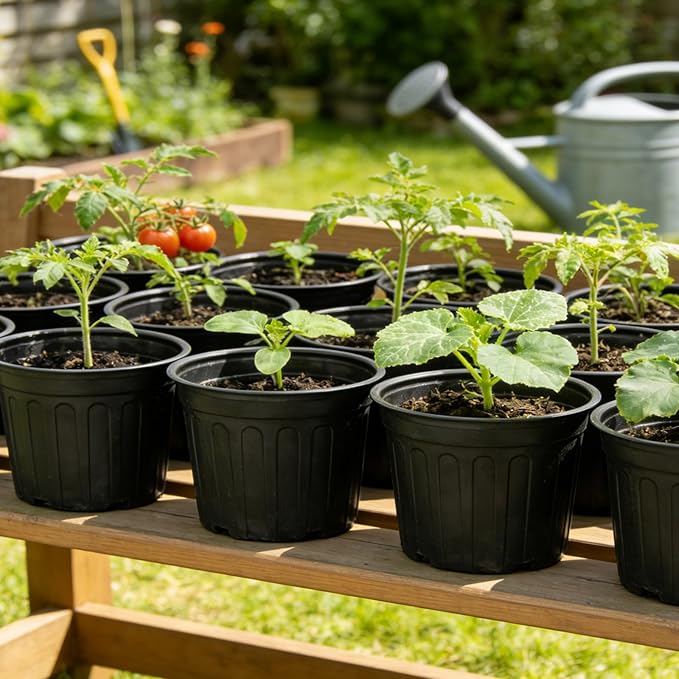 24-Pack 3 Gallon Flexible Plastic Plant Pots - Image 6