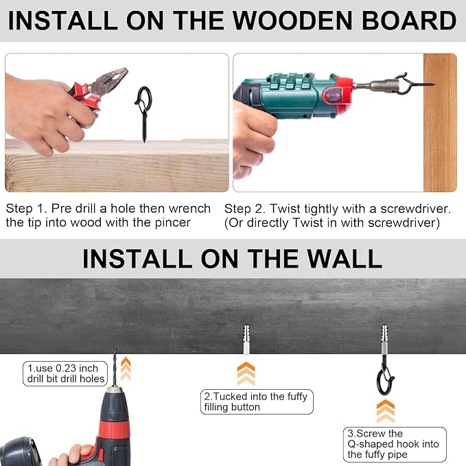 48 PCS Q-Hanger Hooks, Screw Hooks - Image 7