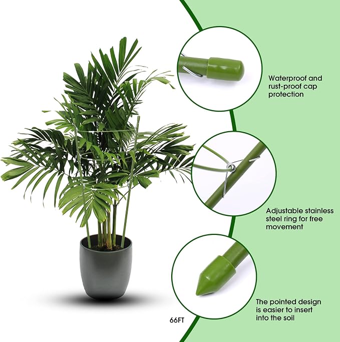 8 Pack Plant Support Tomato Cages - Image 3