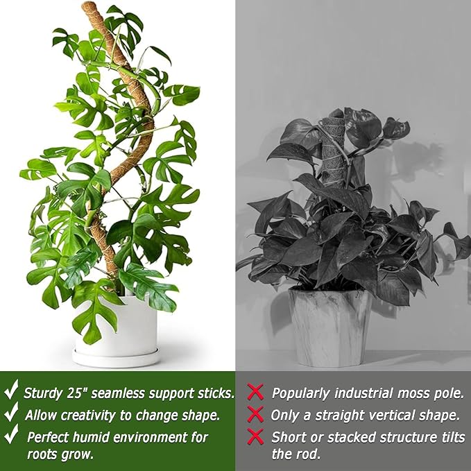 2 Pack 25" Moss Pole, Bendable Moss Pole - Image 5