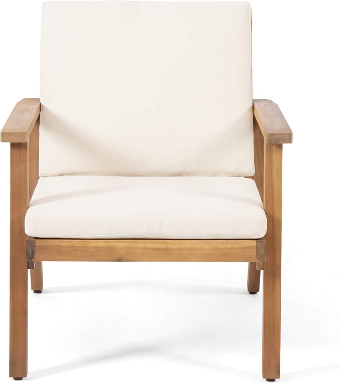Christopher Knight Home Carlos Outdoor Acacia Wood Club Chairs - Image 5