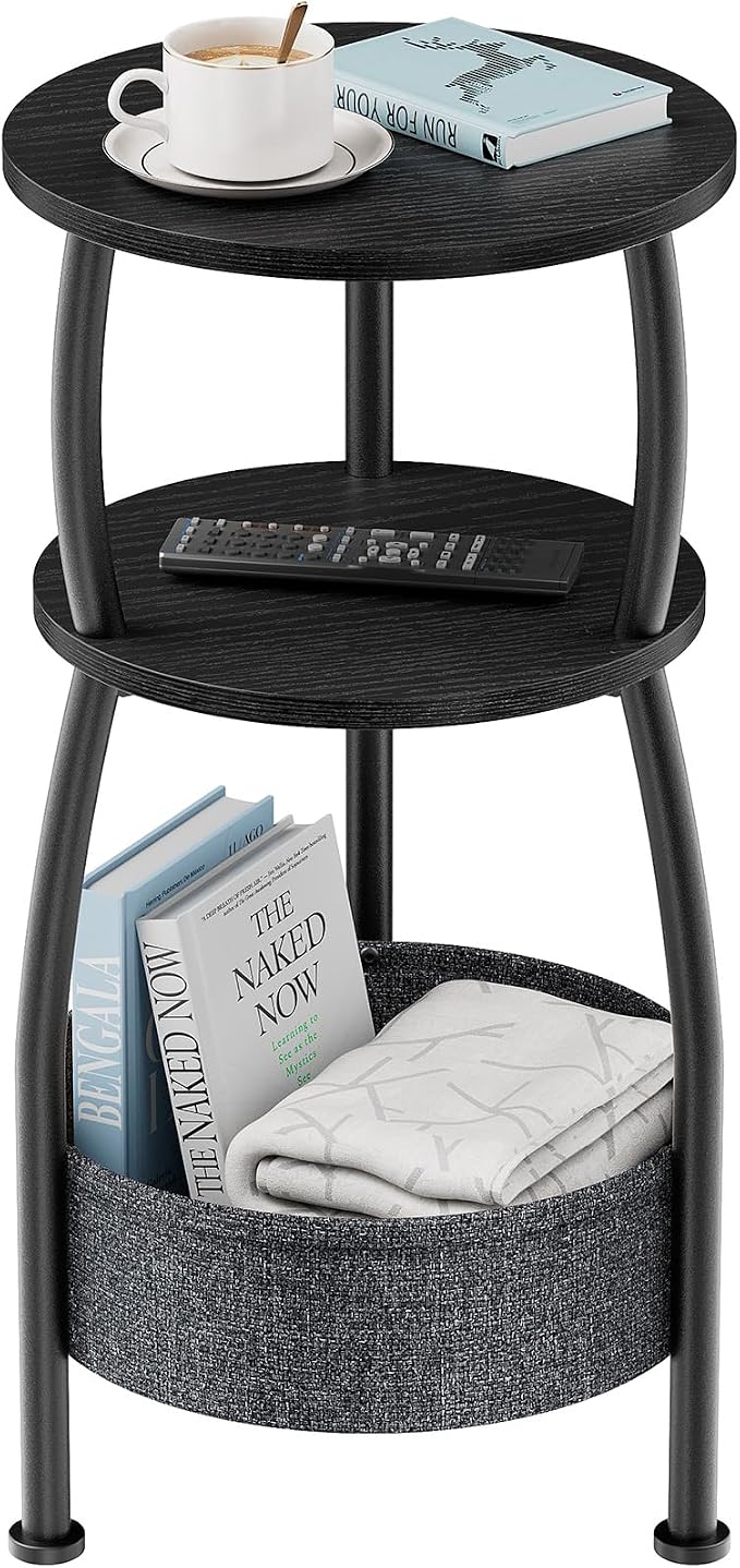 Small Round Side Table for Living Room by designyourhome