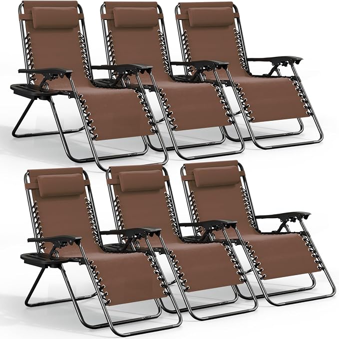 Nestl Zero Gravity Chairs Set of 6 by Nestl