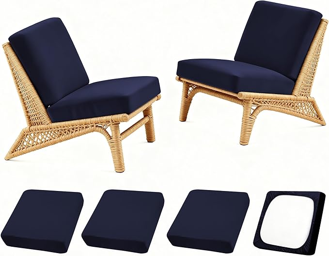 Patio Stretch Cushion Covers, Chair Cushion Covers& Sofa Replacement Slipcovers by SUKAIKEQA