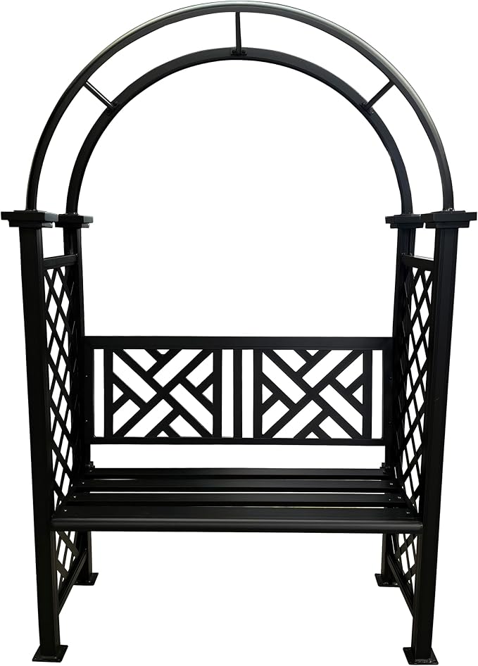Oakland Living Black Aluminum Garden Arbor Arch by Oakland+Living