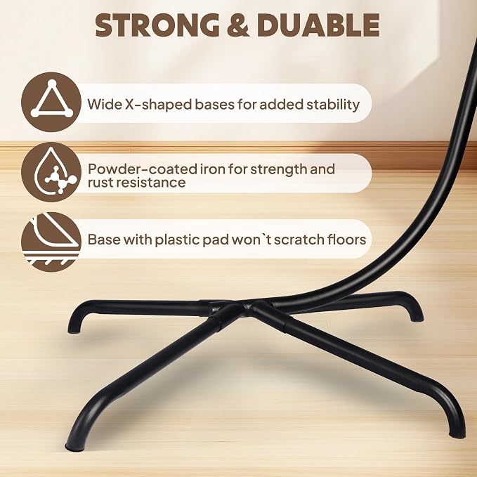 Chihee Hanging Egg Chair Stand, Strong Iron Hammock Chairs Frame - Image 4