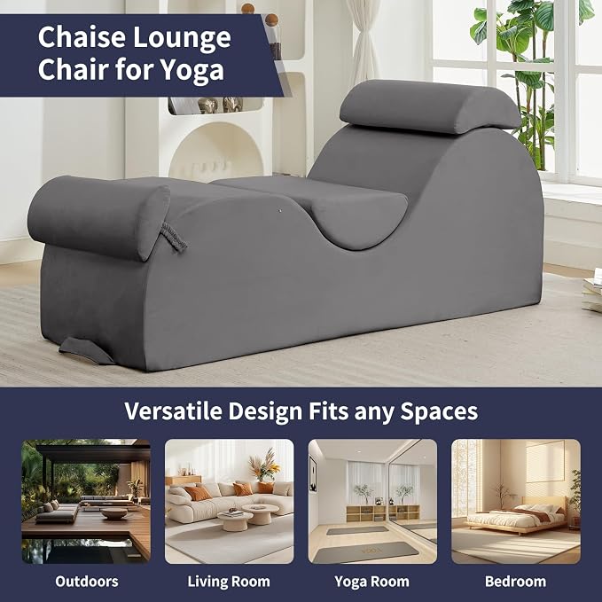 ijuicy Chaise Lounge Chair for Exercise, Indoor Lounger - Image 6