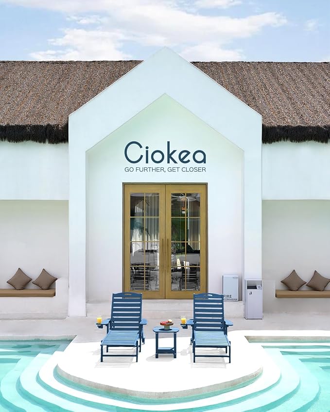 Ciokea Lounge Chair Outdoor, Oversized Chaise Lounge Chair - Image 2