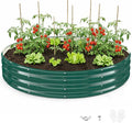 Round Galvanized Raised Garden Bed, Heavy Duty Metal Planter Box by Unknown